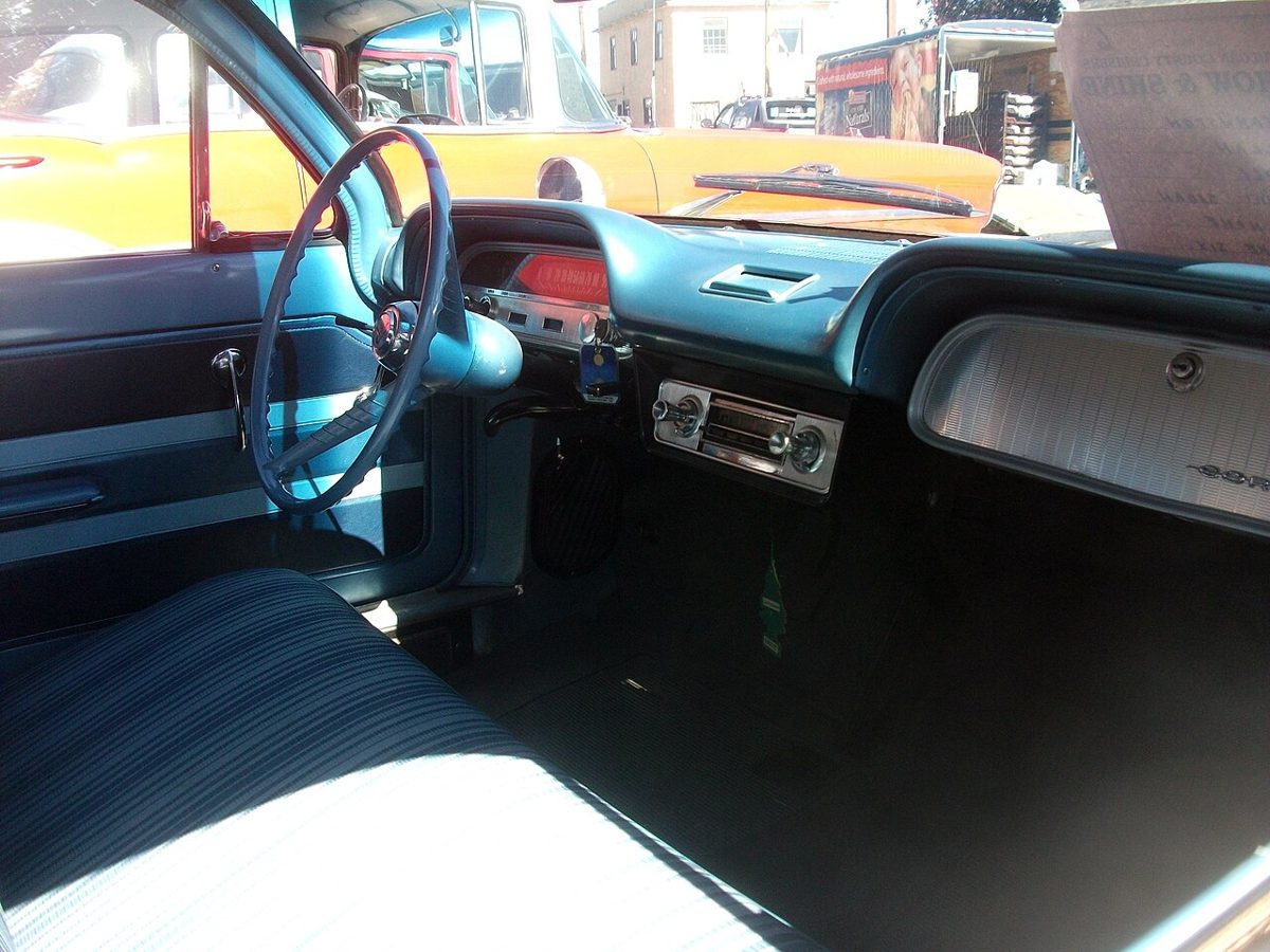 1961 Chevrolet Corvair sedan interior